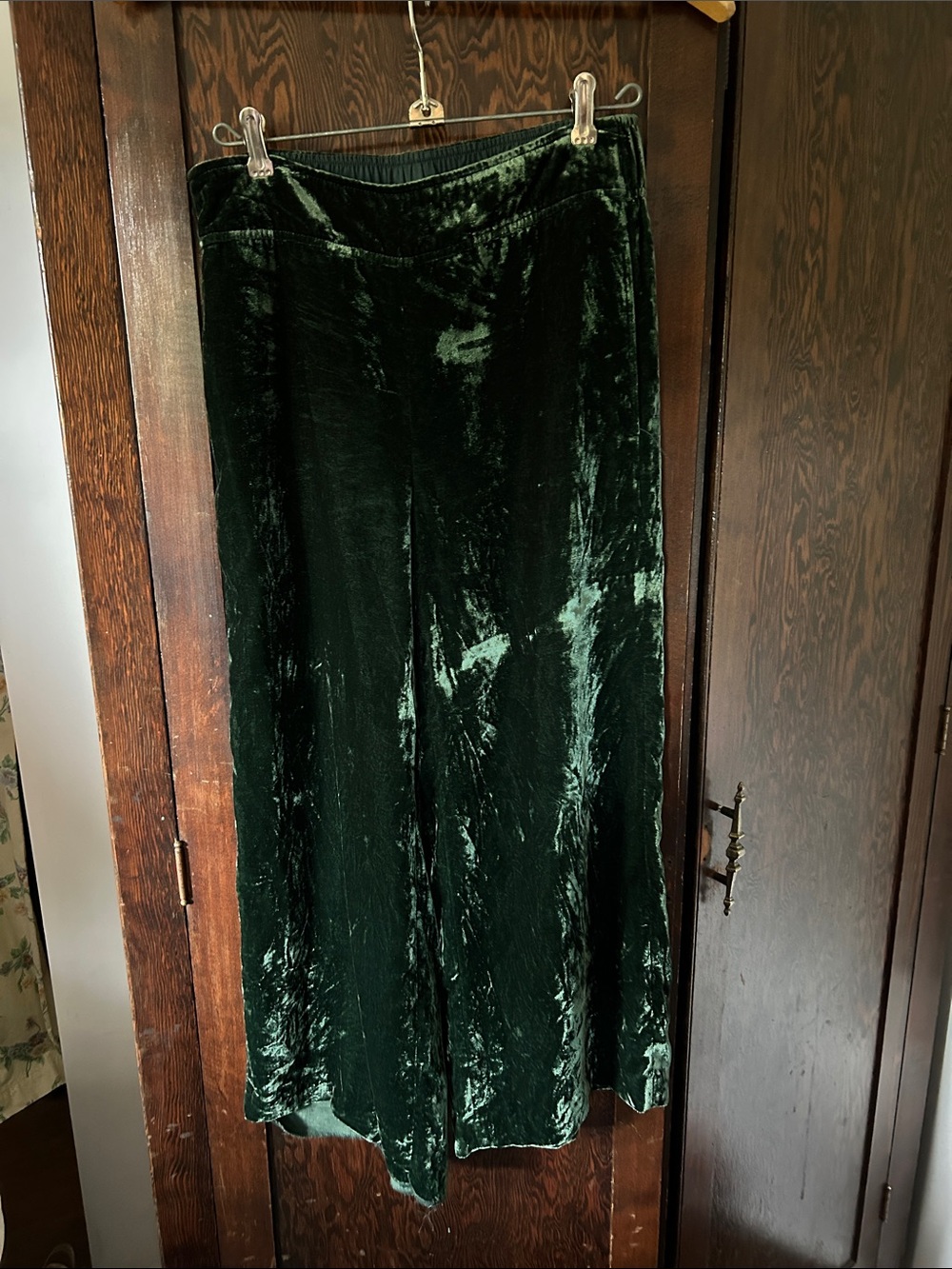 Madewell wide leg velvet pants